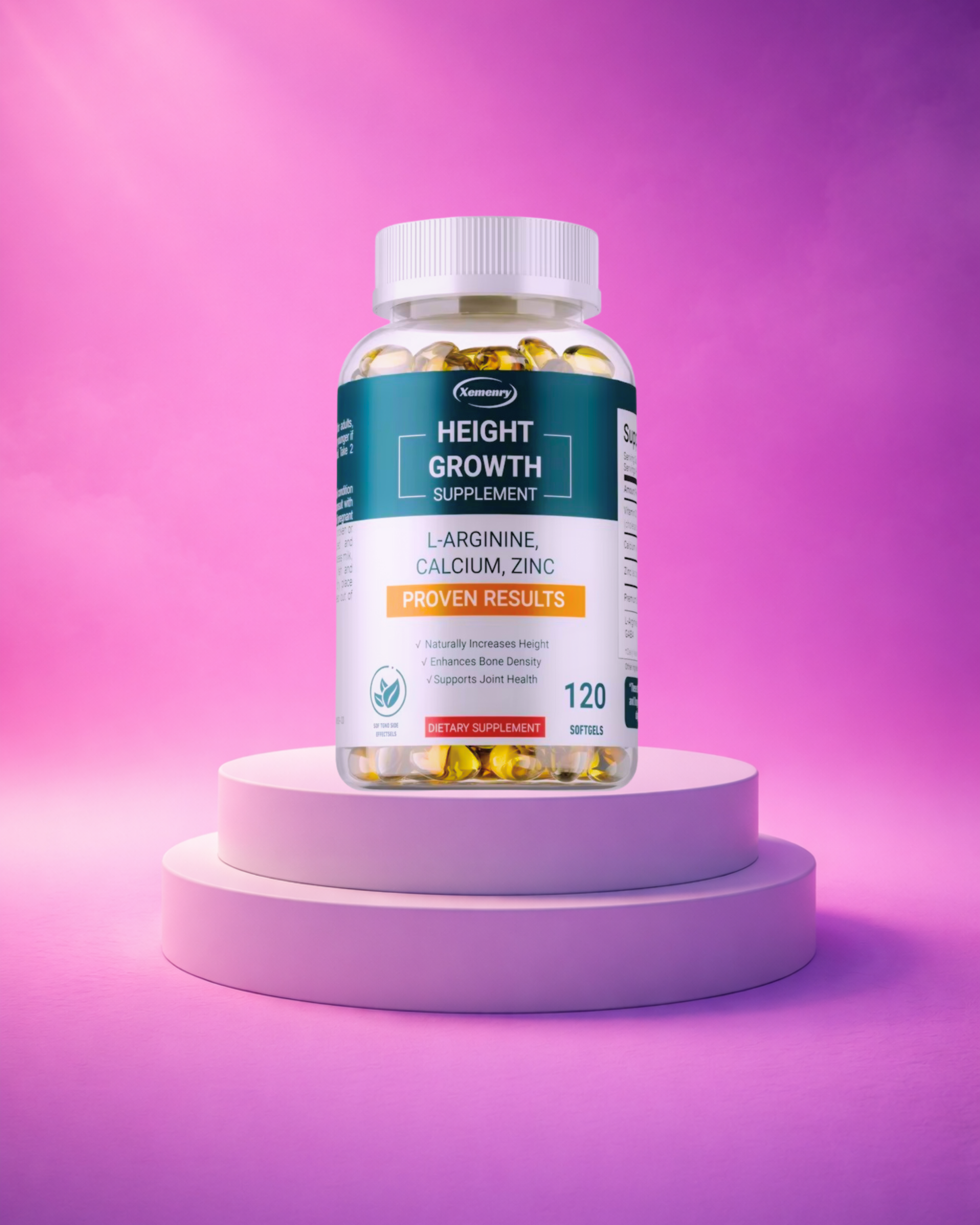 Height Growth Supplements - Bone Strengthening and Growth Promotion for Children, Teens and Adults