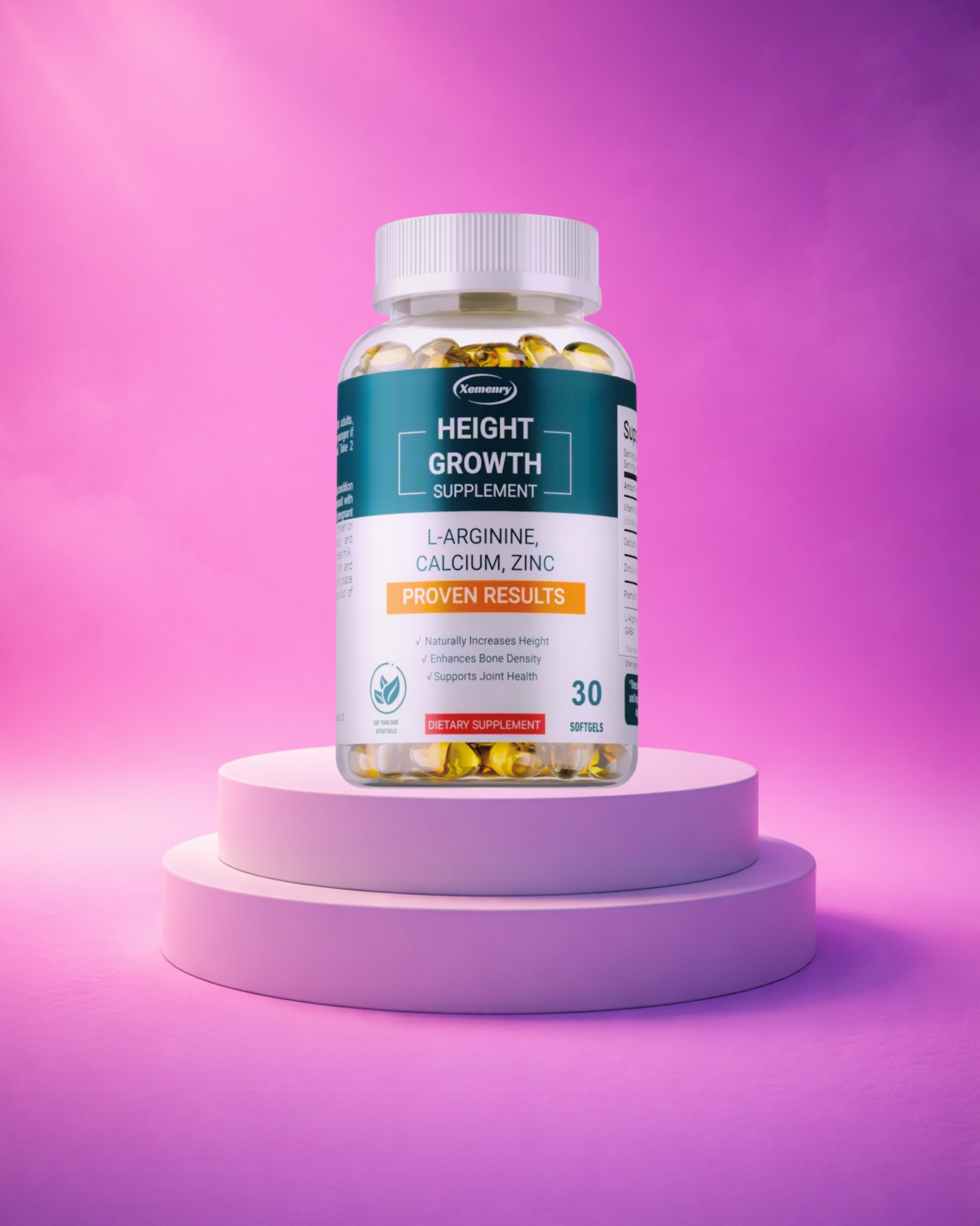 Height Growth Supplements - Bone Strengthening and Growth Promotion for Children, Teens and Adults