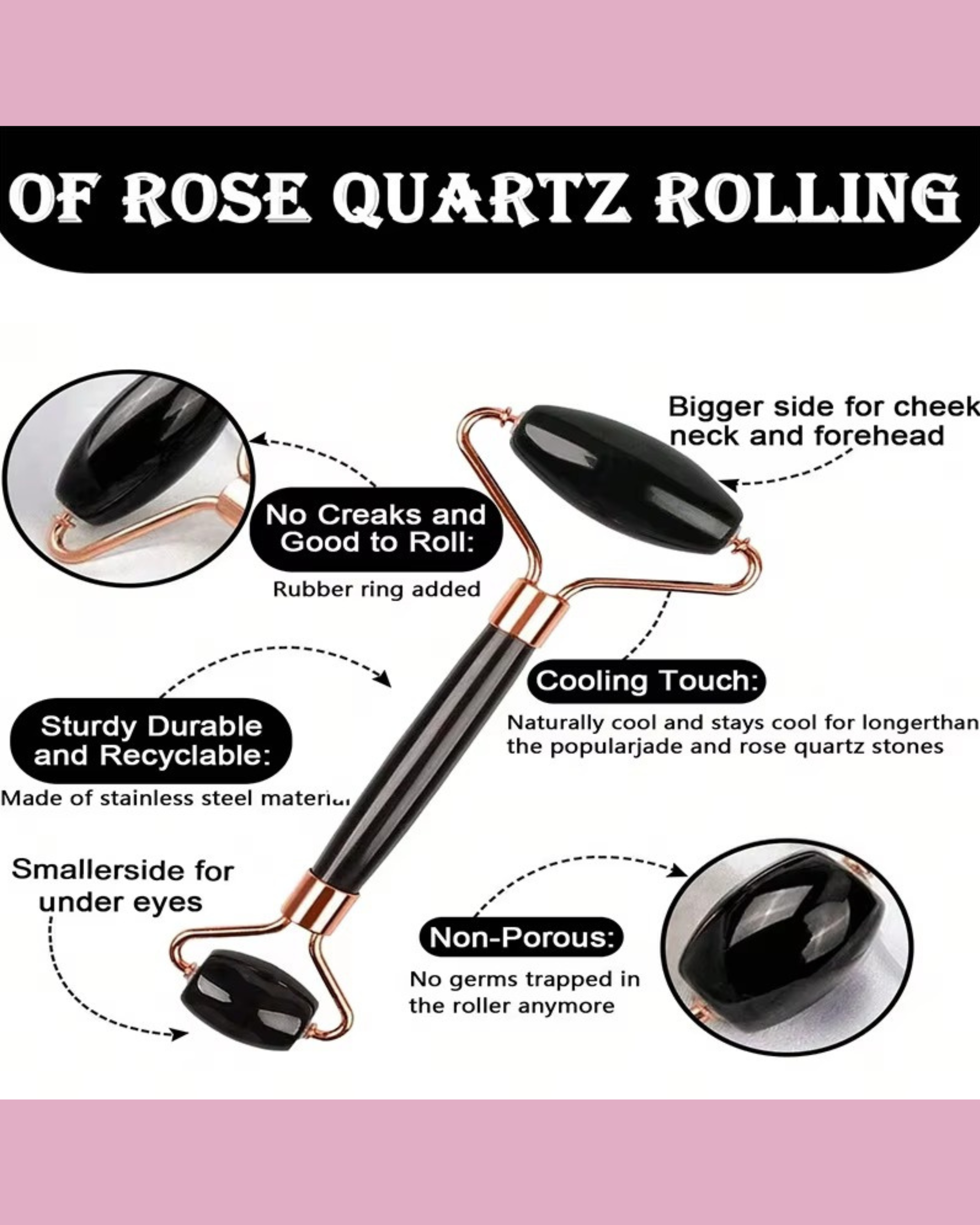 Ice Roller Set,Facial Roller GuaSha FaceTool Set,Face Massage Roller Lifting Contouring